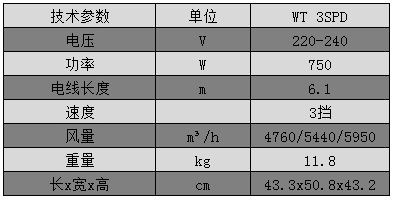 威霸WT 3SPD吹干机